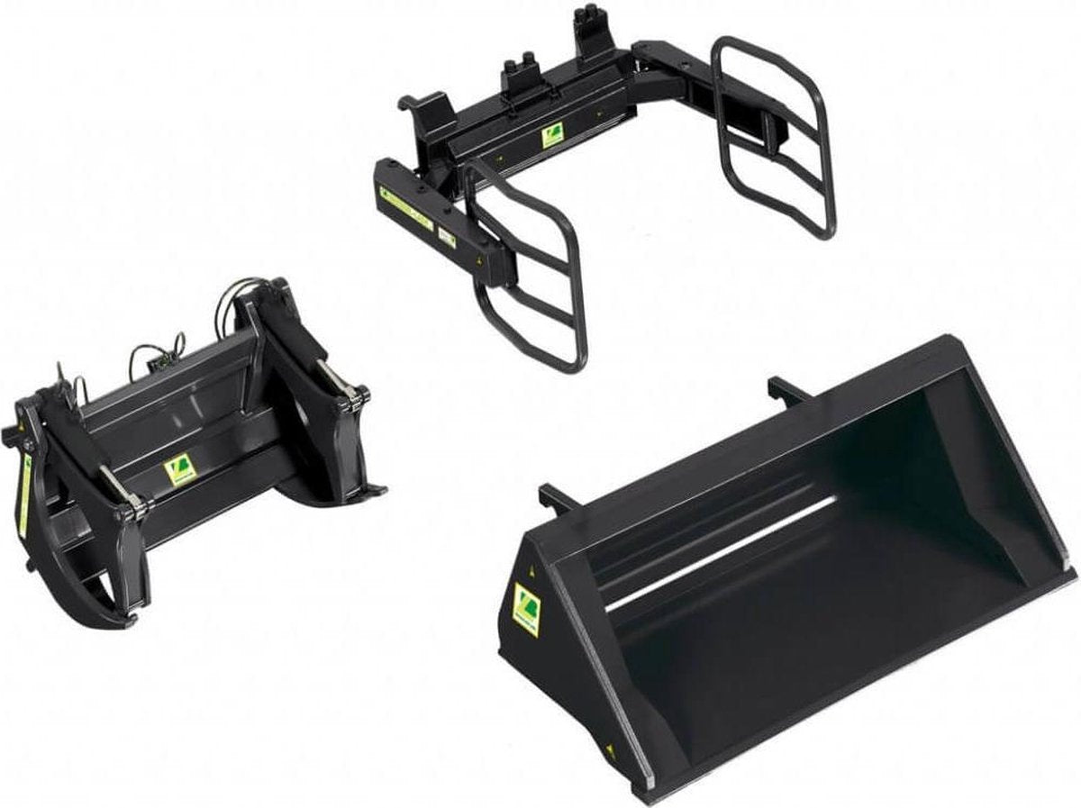Ensemble d'outillage pour chargeur frontal Bressel en lade, noir