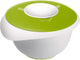 Bol mélangeur Westmark avec couvercle en deux parties, 2,5 l, avec bec verseur, plastique, blanc vert pomme, 3153227a