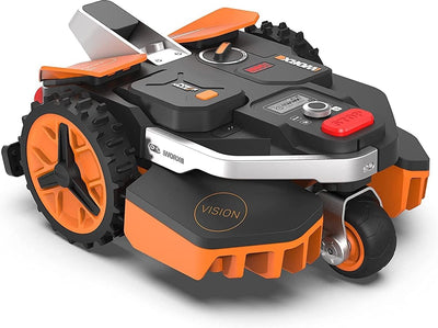 Worx robot tondeuse à batterie landroid vision m600 wr206e – incl. batterie et station de recharge | pour pelouses jusqu'à 600 m² | technologie de vision IA | sans câble périphérique | batterie 20v