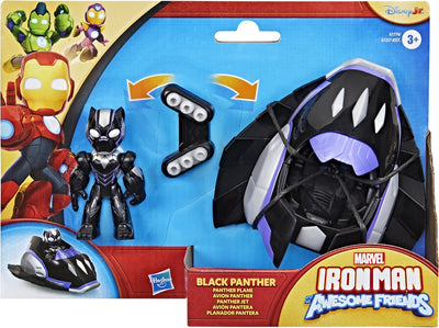 Hasbro Marvel Iron Man et ses super amis avion panthère noire