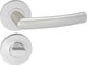 Poignée de porte Impresso - burton - pour l'intérieur - ronde avec rosace de toilette ronde - aluminium - 2 pièces