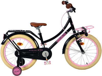 Volare Excellent vélo pour enfants - Girls - 18 pouces - noir - 95% assemblé