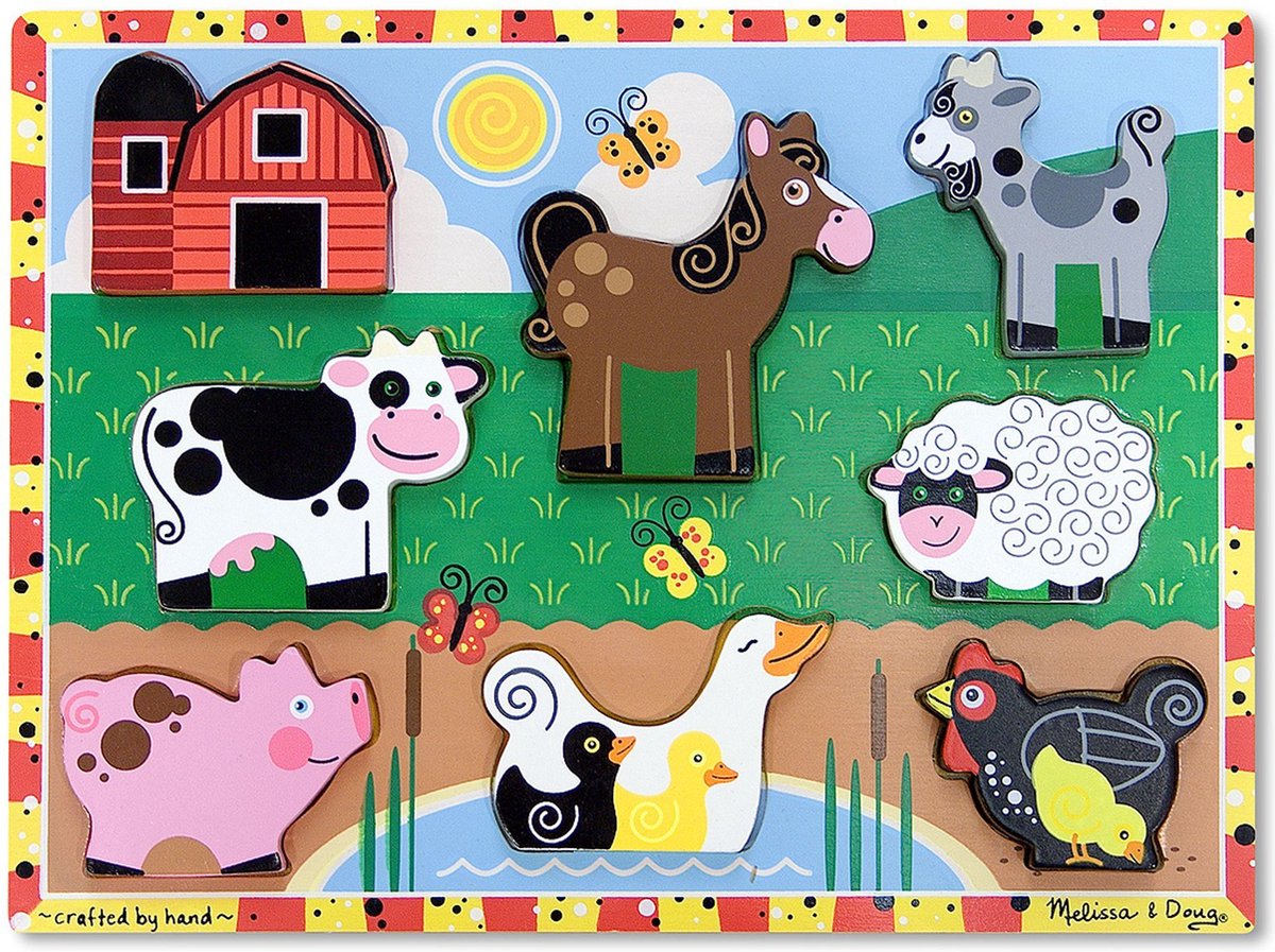Melissa Doug - Gros puzzle de la ferme