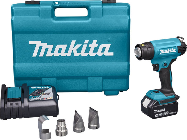 Makita dhg181rt pistolet à air chaud à batterie 18v 5.0ah en étui