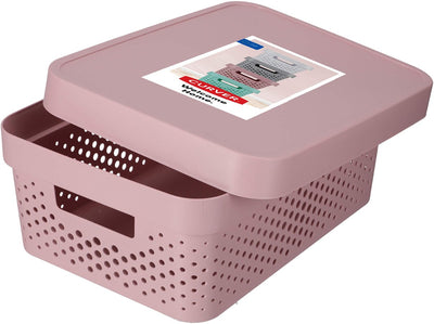 Curver infinity 11l stockage - récipient avec couvercle rose