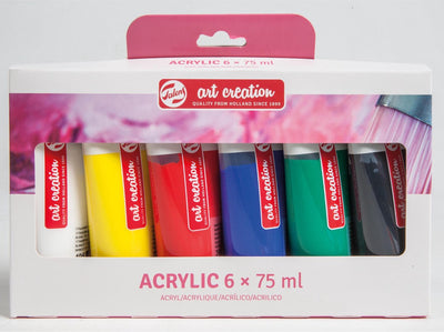 Talens art création ensemble de peinture acrylique 6 x 75 ml