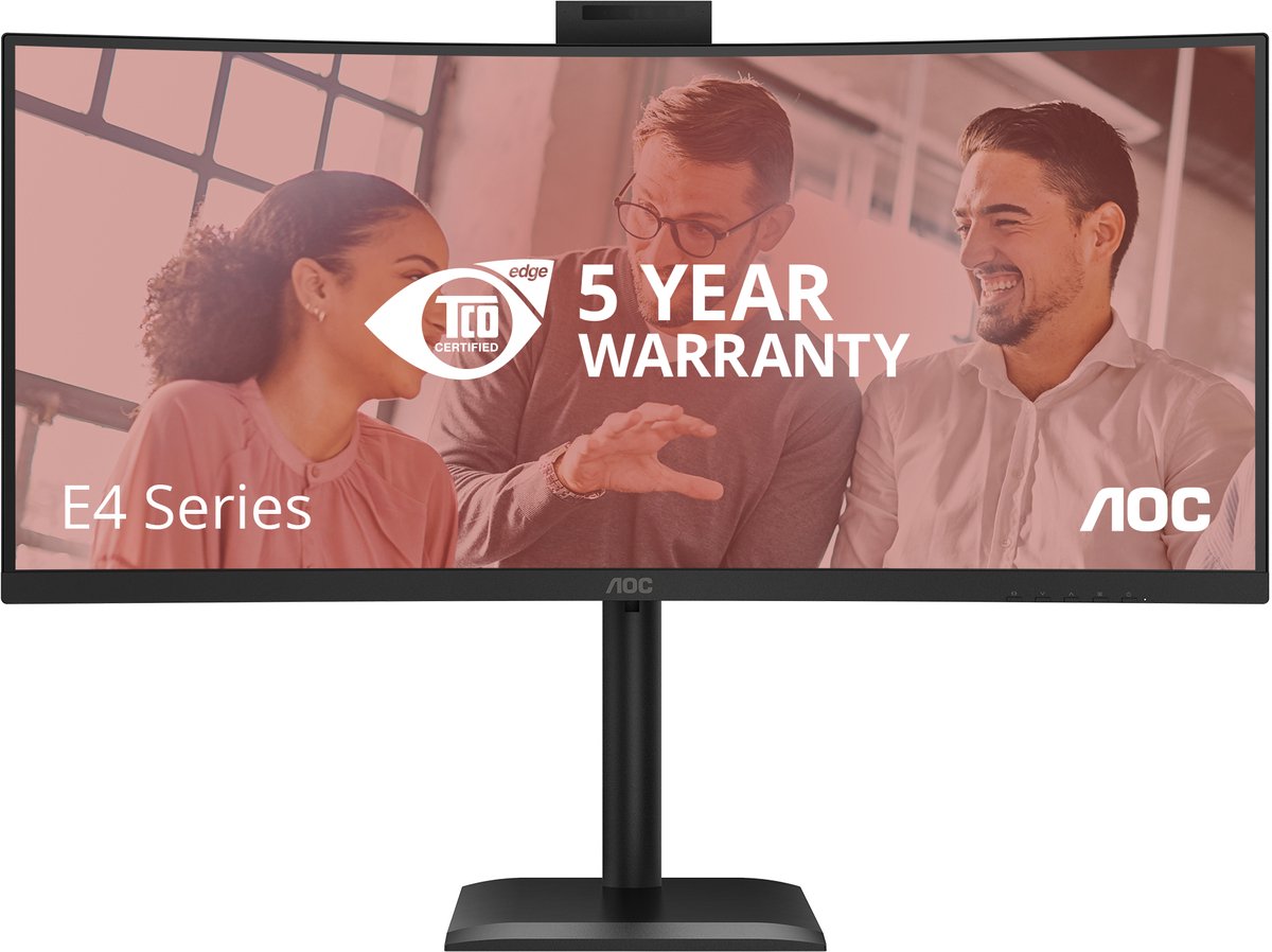 Aoc cu34e4cw - moniteur qhd ultrawide - webcam - garantie 5 ans - 34 pouces