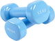 Hush sport - set d'haltères 2 x 1,5 kg bleu clair - revêtement en vinyle avec poignée antidérapante - fonte - conception hexagonale pratique - adapté à l'entraînement de force fitness
