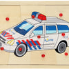 Puzzle à tenons en bois Playwood Police, 9 pcs.