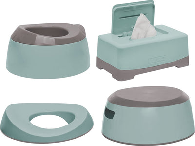 Ensemble d'apprentissage de la toilette bleu glacier luma