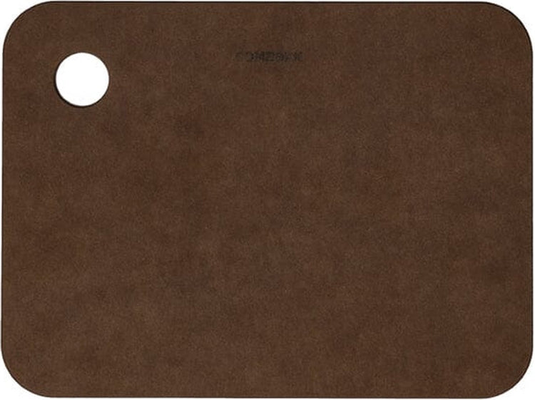 Planche à découper Combekk - papier 100% recyclé - sans microplastique - antibactérien - passe au lave-vaisselle - 15 x 20 cm - marron