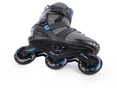 Tempish ayroo 3x90 rollers en ligne adultes - 3 roues 90mm - rollers de vitesse fitness - noir bleu - taille 45