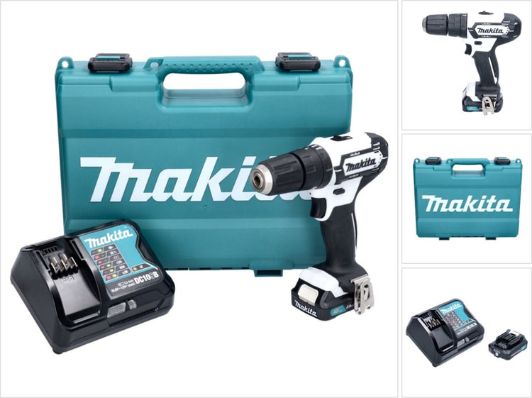 Makita hp333dsaw perceuse-visseuse à percussion sans fil blanche