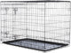 Niche pour chien Trixie - pliable, noire - 109x71x79 cm, avec serrures de sécurité, tiroir coulissant en plastique