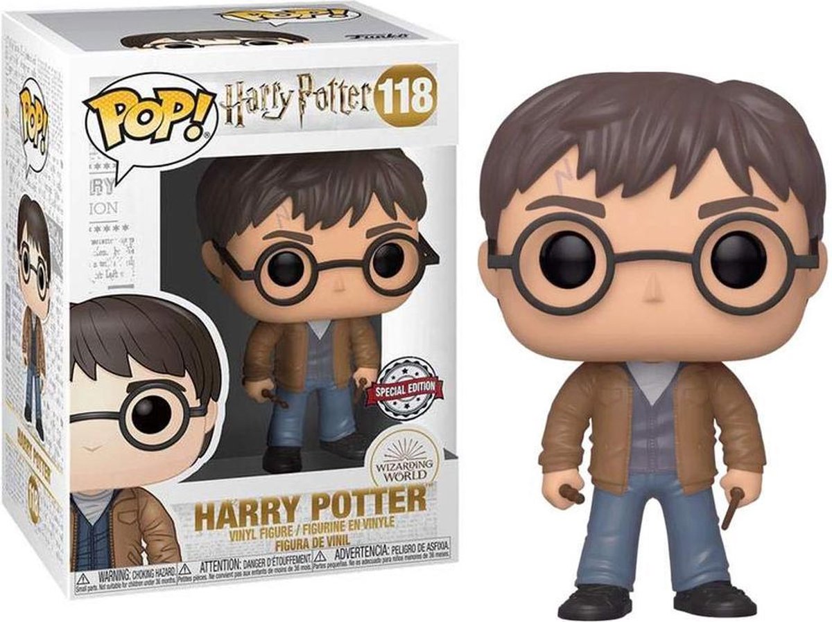 Funko Harry Potter Pop! figurine en vinyle - Harry avec 2 bâtons - 9 cm exclusif