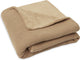 Jollein couverture bébé berceau 75x100cm tricot basique - polaire biscuit