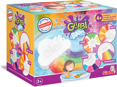 Simba Glibbi Special Effect Bombz - Bombe de bain - Lot de 4 - Jouets de bain - Testé dermatologiquement