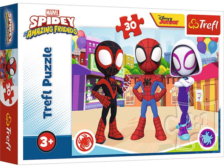 Trefl Spidey Puzzle 30 pièces Marvel Spider-Man Puzzle pour enfants.