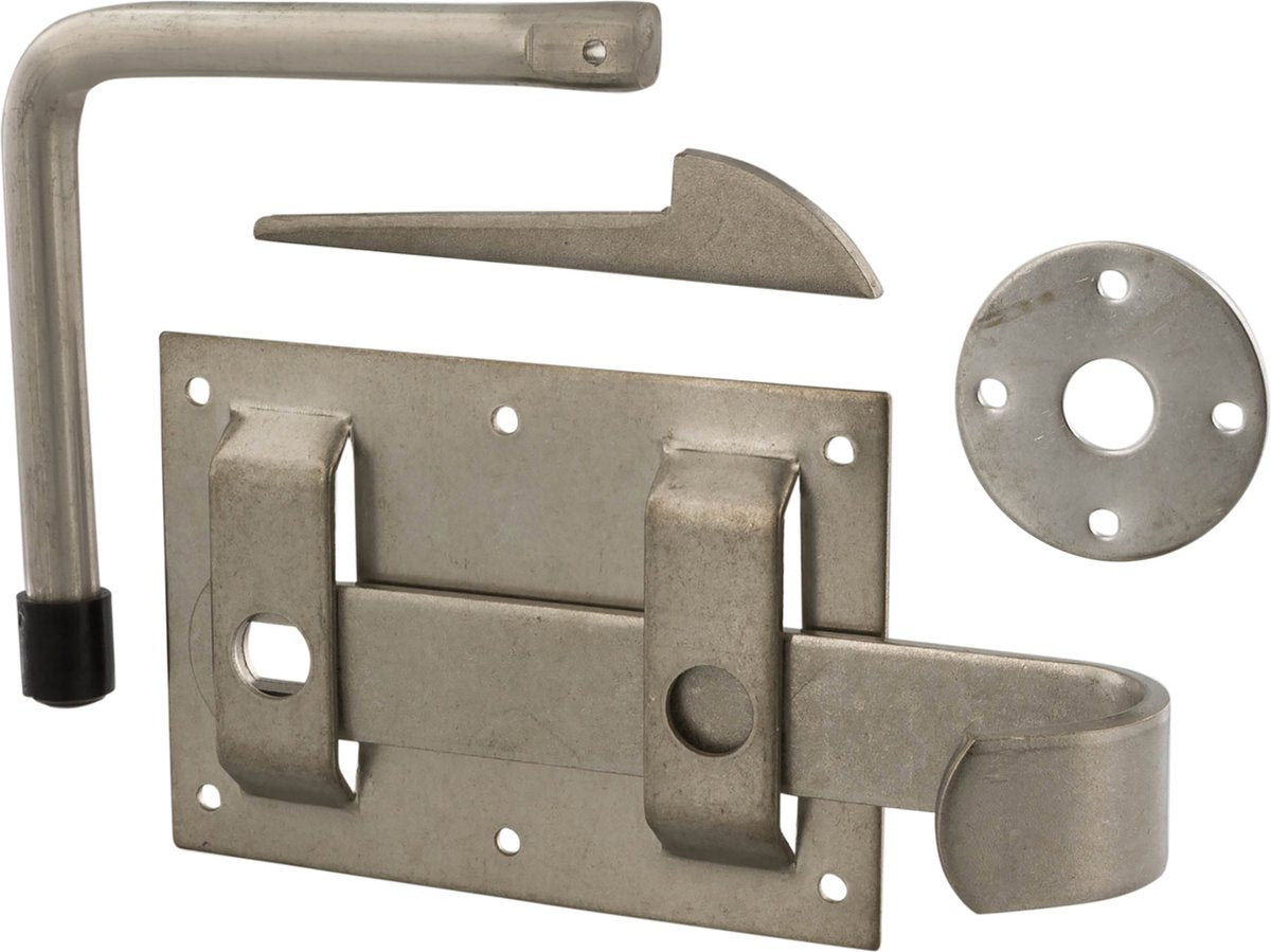 Jeu de loquets de ferme Starx - fermeture de portail - acier inoxydable - ensemble complet