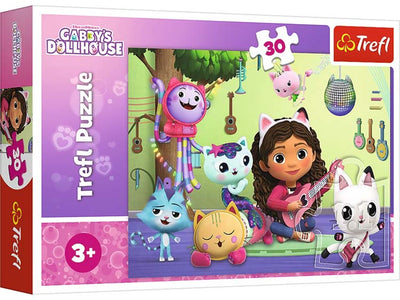 Trefl - série 18301 - puzzle - 30 pièces - koci domek gabi