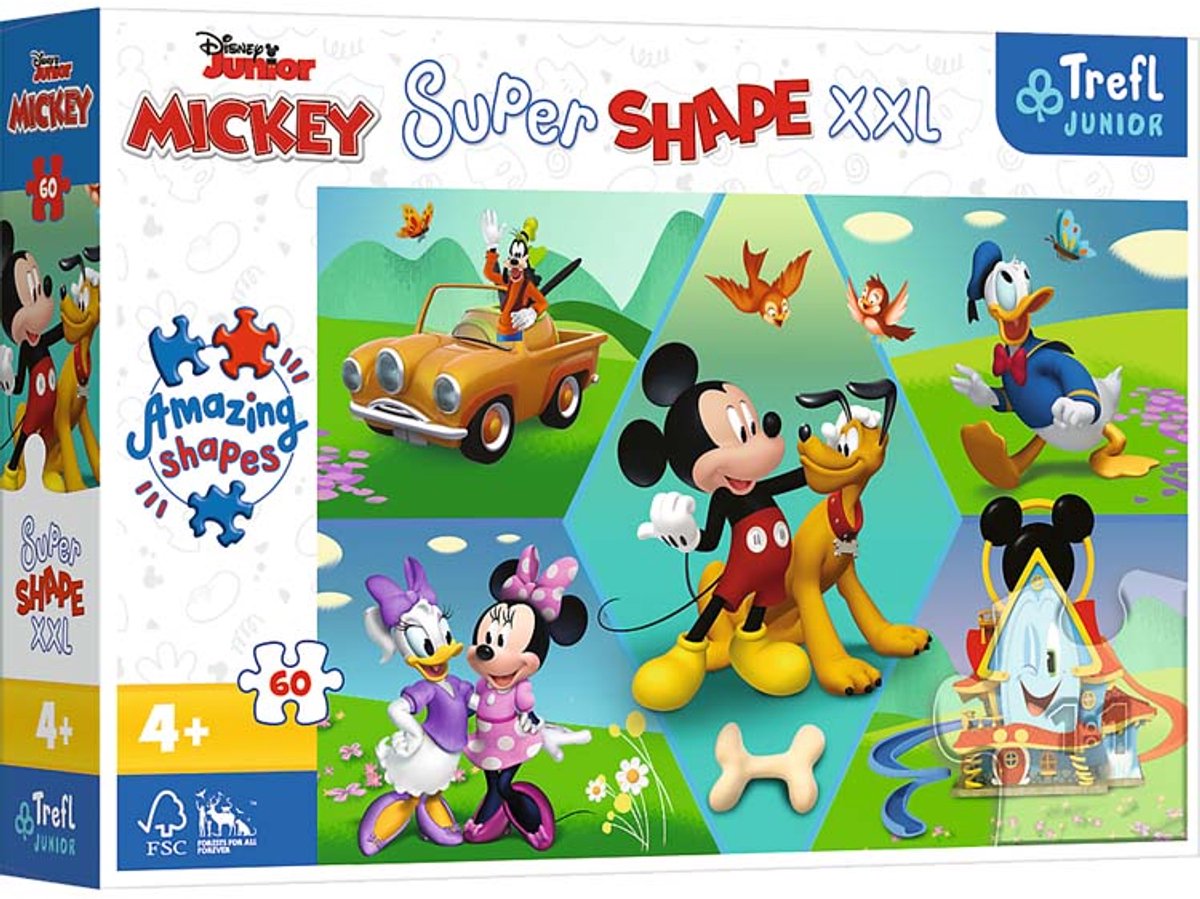 Trefl 60xxl - c'est toujours amusant avec Mickey ! disney mickey m