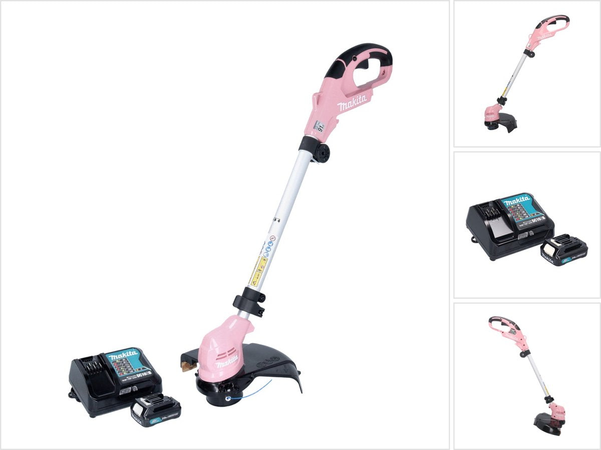 Makita ur100dsap | coupe-herbe sans fil | rose | ensemble