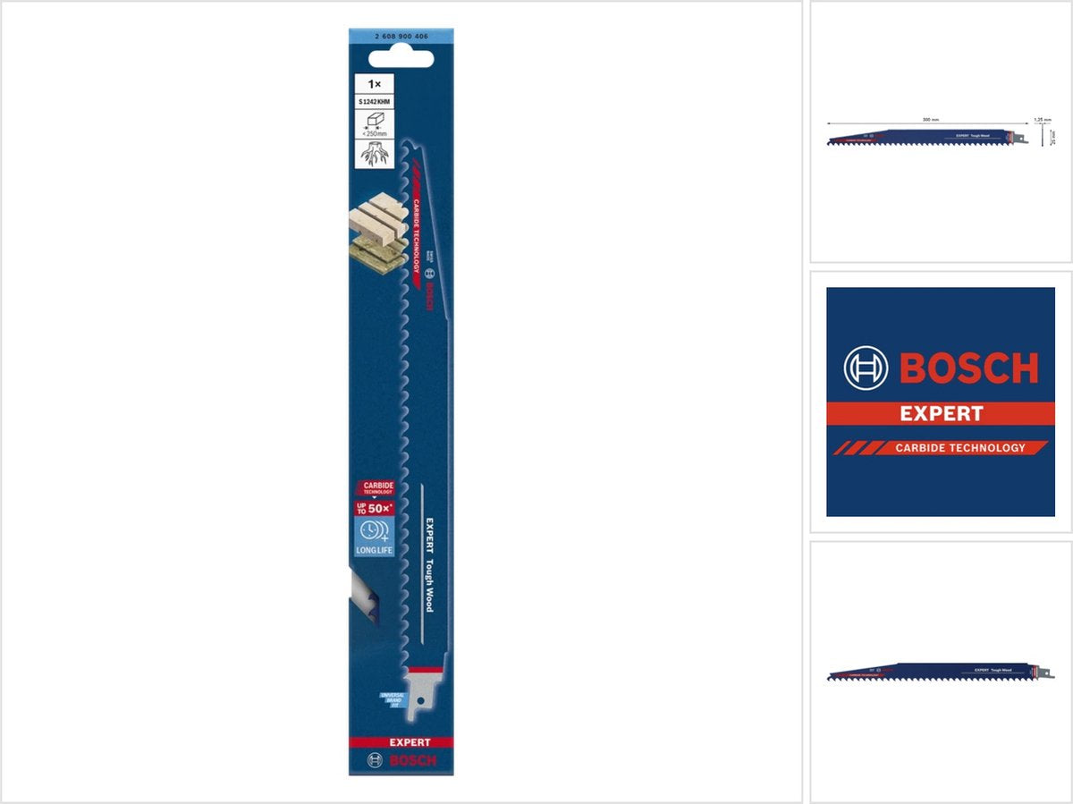 Lame de scie alternative Bosch Accessories Expert 'Tough Wood' s 1242 khm 1 pièce - 1 pièce(s) - 2608900406