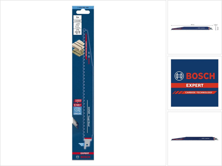 Lame de scie alternative Bosch Accessories Expert 'Tough Wood' s 1242 khm 1 pièce - 1 pièce(s) - 2608900406