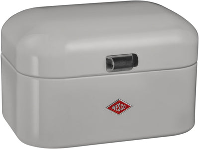 Boîte à pain simple grandy Wesco | 7,5 litres - taille m | métal - gris | stockage du pain