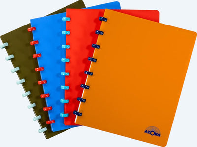 Carnet Atoma nature, ft a5, 144 pages, ligné, couleurs assorties 10 pièces