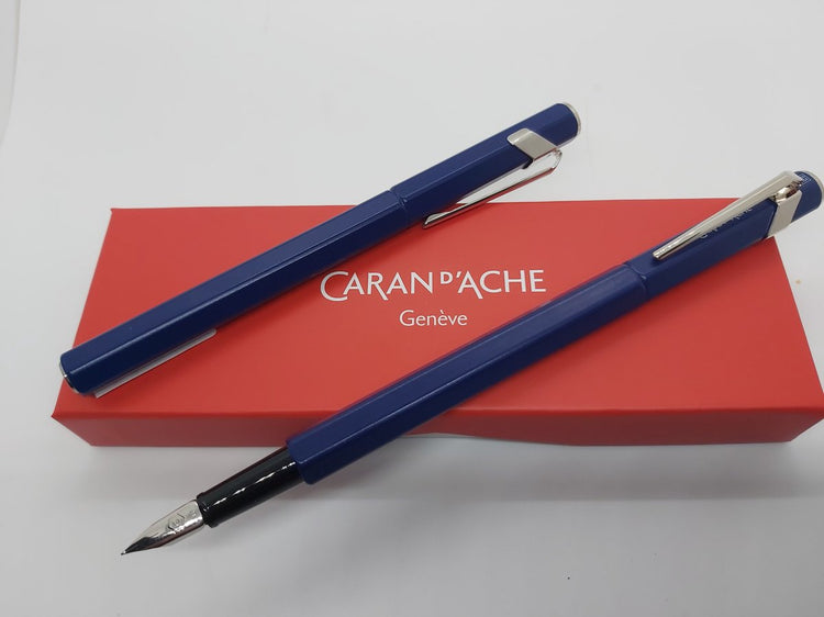 Caran d'ache stylo plume ecridor bleu 849 moyen