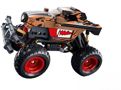 Sluban Powerbricks Monster Truck Orange Racing Off Road Jouets de construction – Modèle de véhicule de construction – Boîte de construction avec 269 blocs de construction – M38-b1160 – à partir de 6 ans