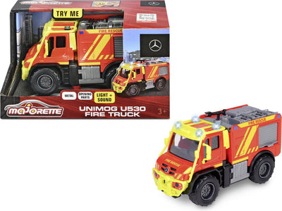 Majorette - camion de pompiers unimog u530 - camion de pompiers - son et lumière - à partir de 3 ans