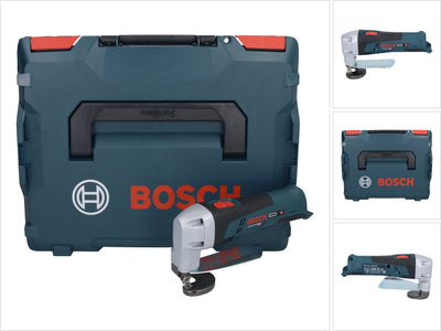 Cisaille à tôle à batterie professionnelle Bosch gsc 12v-13 corps de base 12v en l-boxx - 060192610a