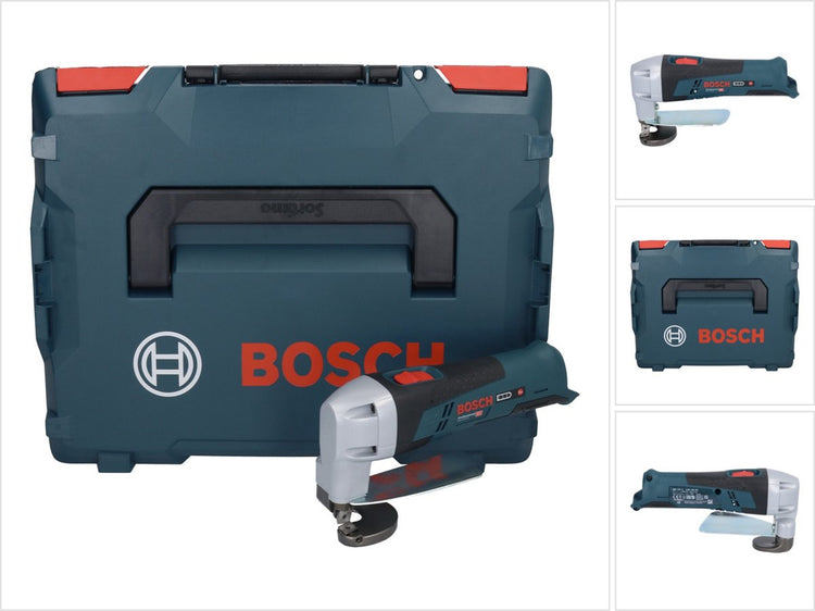 Cisaille à tôle à batterie professionnelle Bosch gsc 12v-13 corps de base 12v en l-boxx - 060192610a