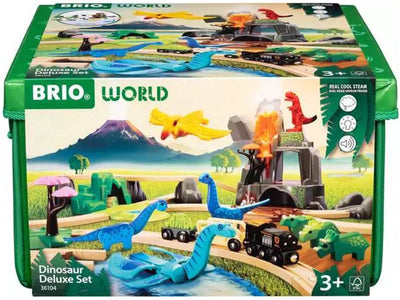 Ravensburger Brio World - 36104 coffret de luxe avec dinosaures | Ensemble de 45 trains jouets pour enfants âgés de 3 ans et plus