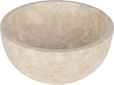 Lavabo Differnz boomer - 21x12cm - rond - marbre - beige