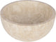 Lavabo Differnz boomer - 21x12cm - rond - marbre - beige