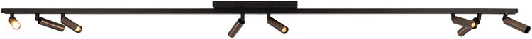 Lucide keoni - spot de plafond (plafonnier) - 8xg9 - café | essentiel