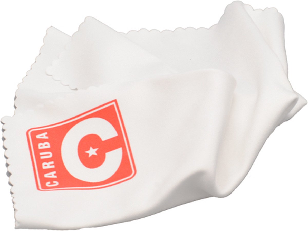 Chiffon pour lentilles en microfibre Caruba 30x30 blanc