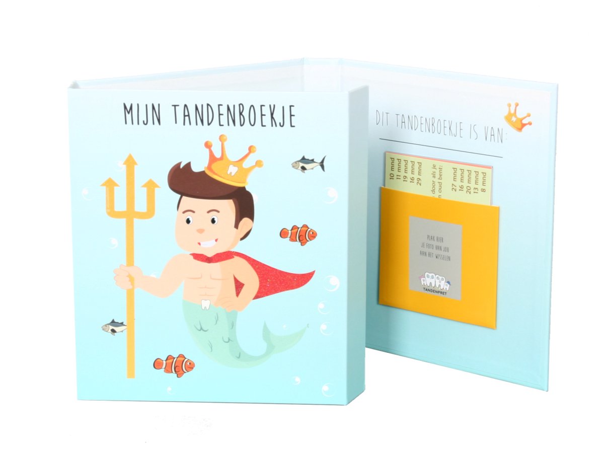 Toothwonders - livre de dentition Neptunes - support de dentition pratique avec fermeture magnétique