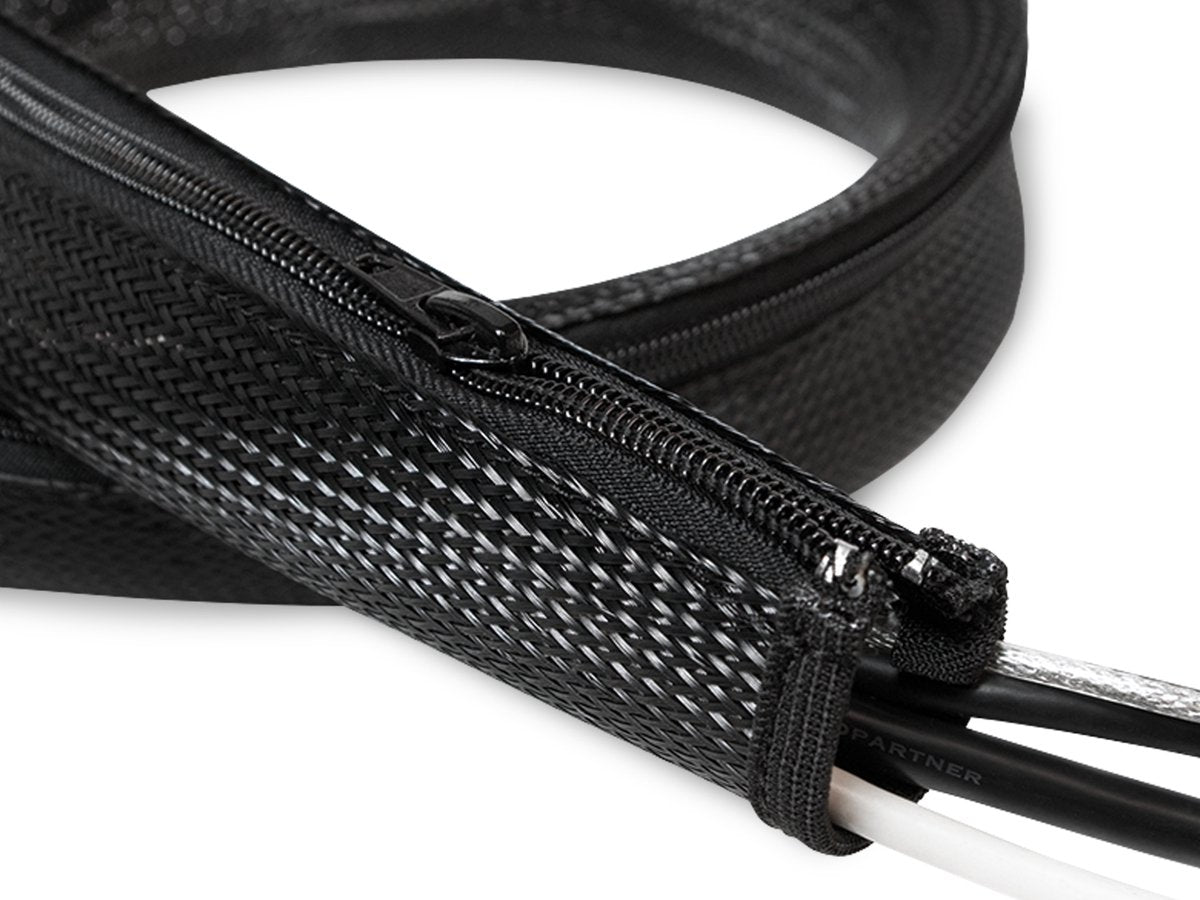 Logilink kab0046 protège câble noir - 1m - ø30mm