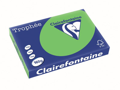 Clairefontaine trophée intense | papier de couleur | a3 | 160g | 250 feuilles | herbe verte
