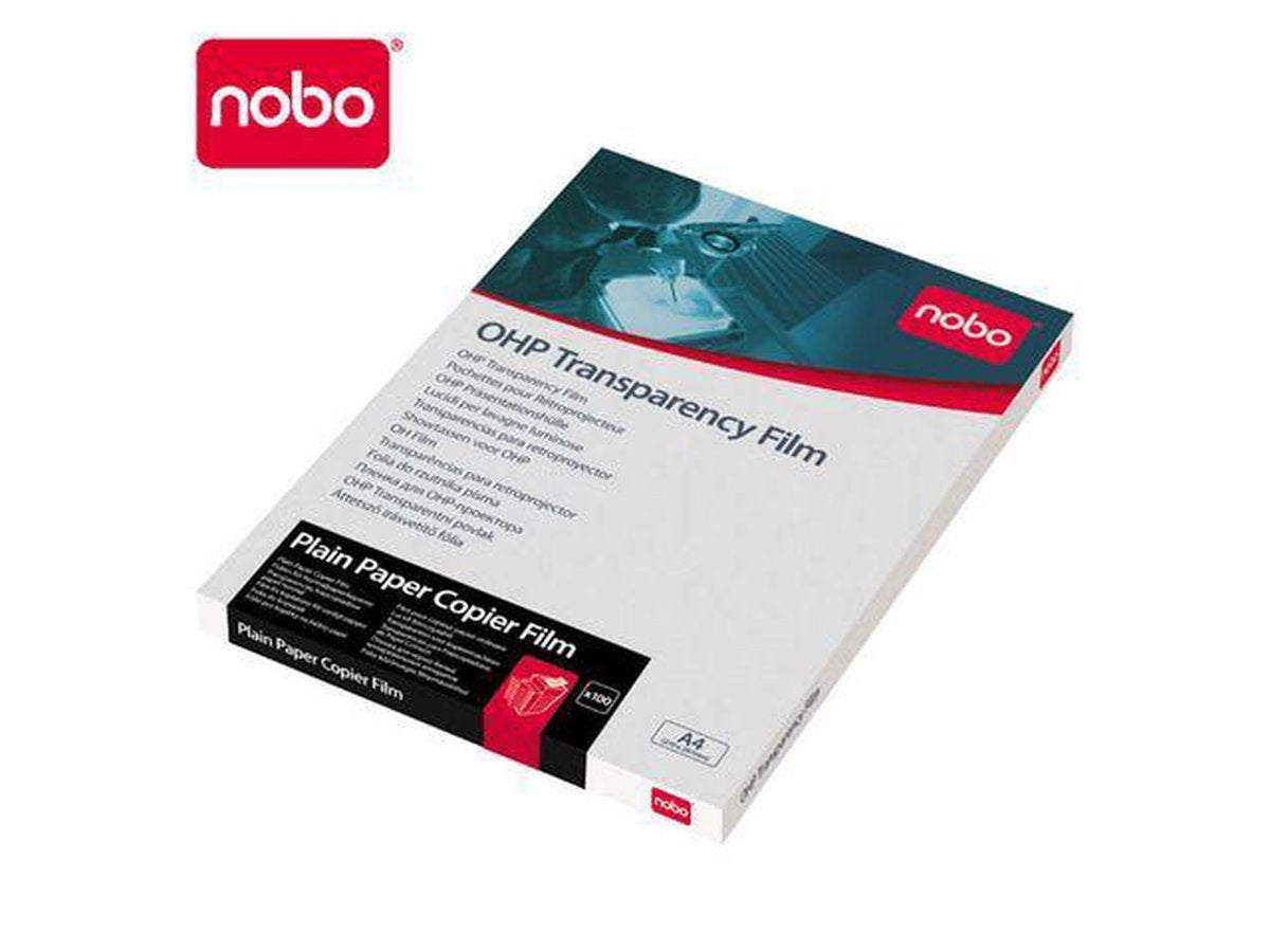 Nobo - transparents pour rétroprojecteur pour copieurs (100pcs)