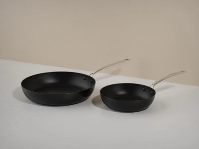 Ensemble de poêles à frire Combekk element expert - 20 28 cm - noir - revêtement antiadhésif en céramique sans pfas - fabriqué à partir d'aluminium 100 % recyclé - compatible induction