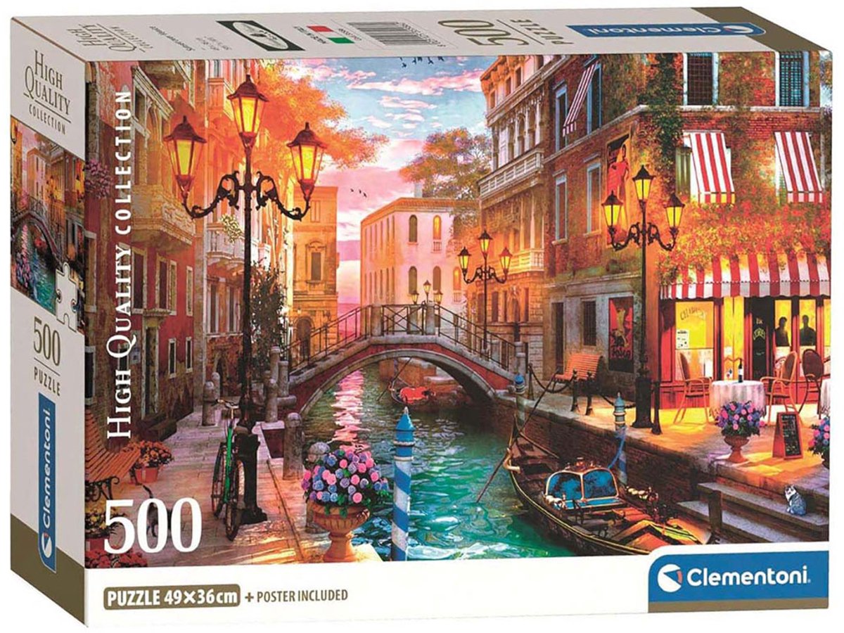 Clementoni Puzzle Jigsaw Puzzle Sunset Venise, 500ST.