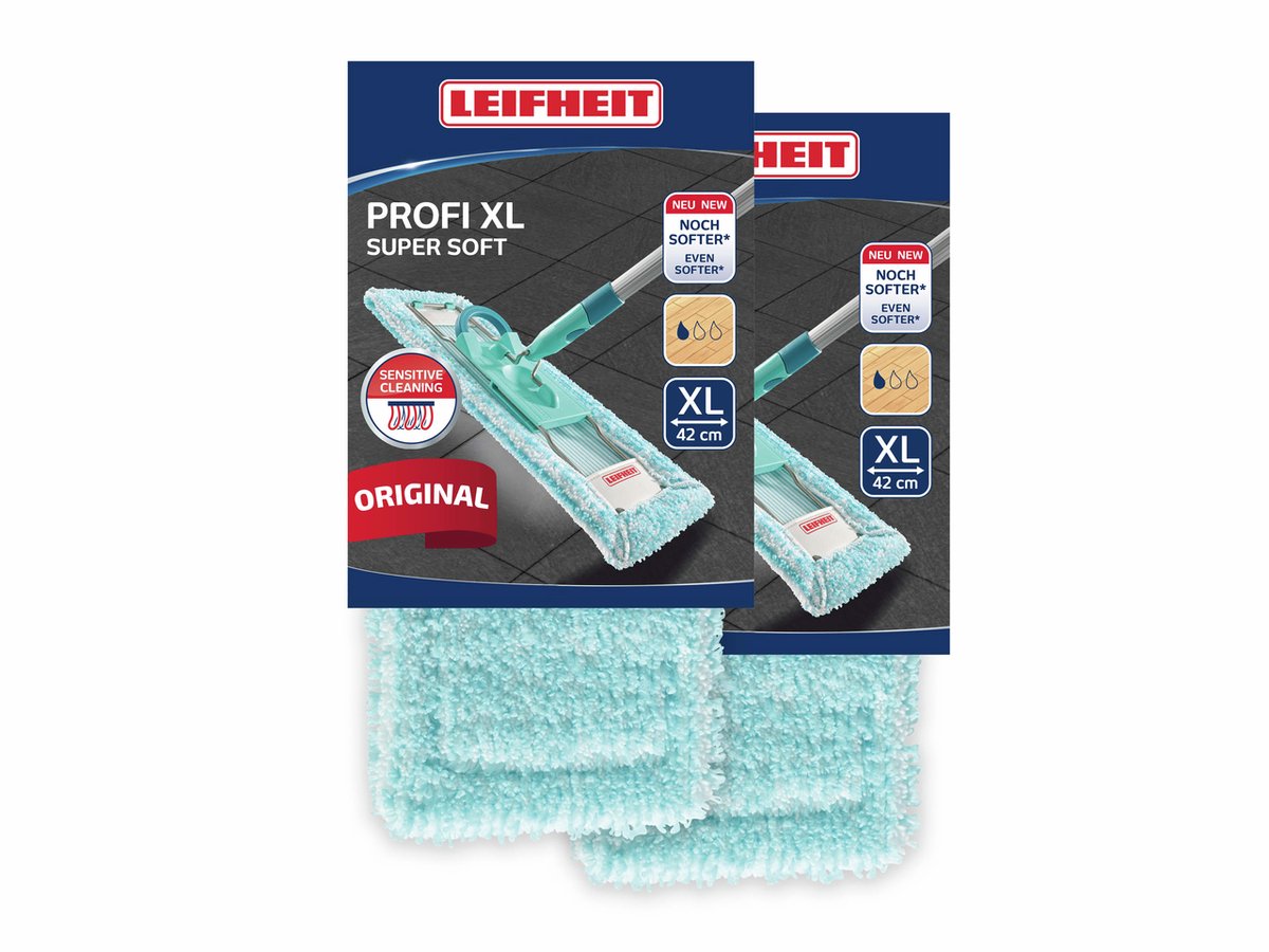 Housse d'essuie-glace Leifheit profi xl - 42 cm - super douce - 2 pièces
