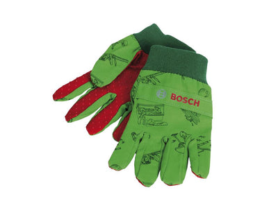 Klein toys gants de jardin bosch - taille 1 - à partir de 3 ans - 90% coton respirant - vert rouge