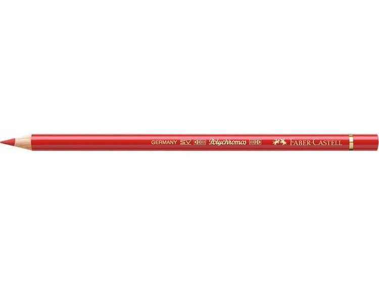 Faber-castell crayon de couleur faber castell polychromos 118 rouge écarlate boîte de 6 pièces