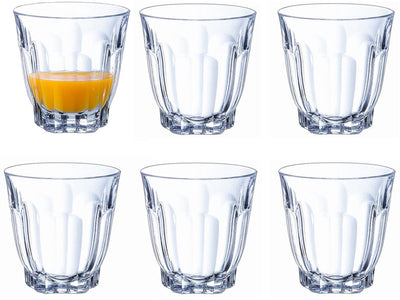 Arcoroc - verres à boire - 6x pièces - transparent - 350 ml - verre dur - verres à eau - pour un usage quotidien
